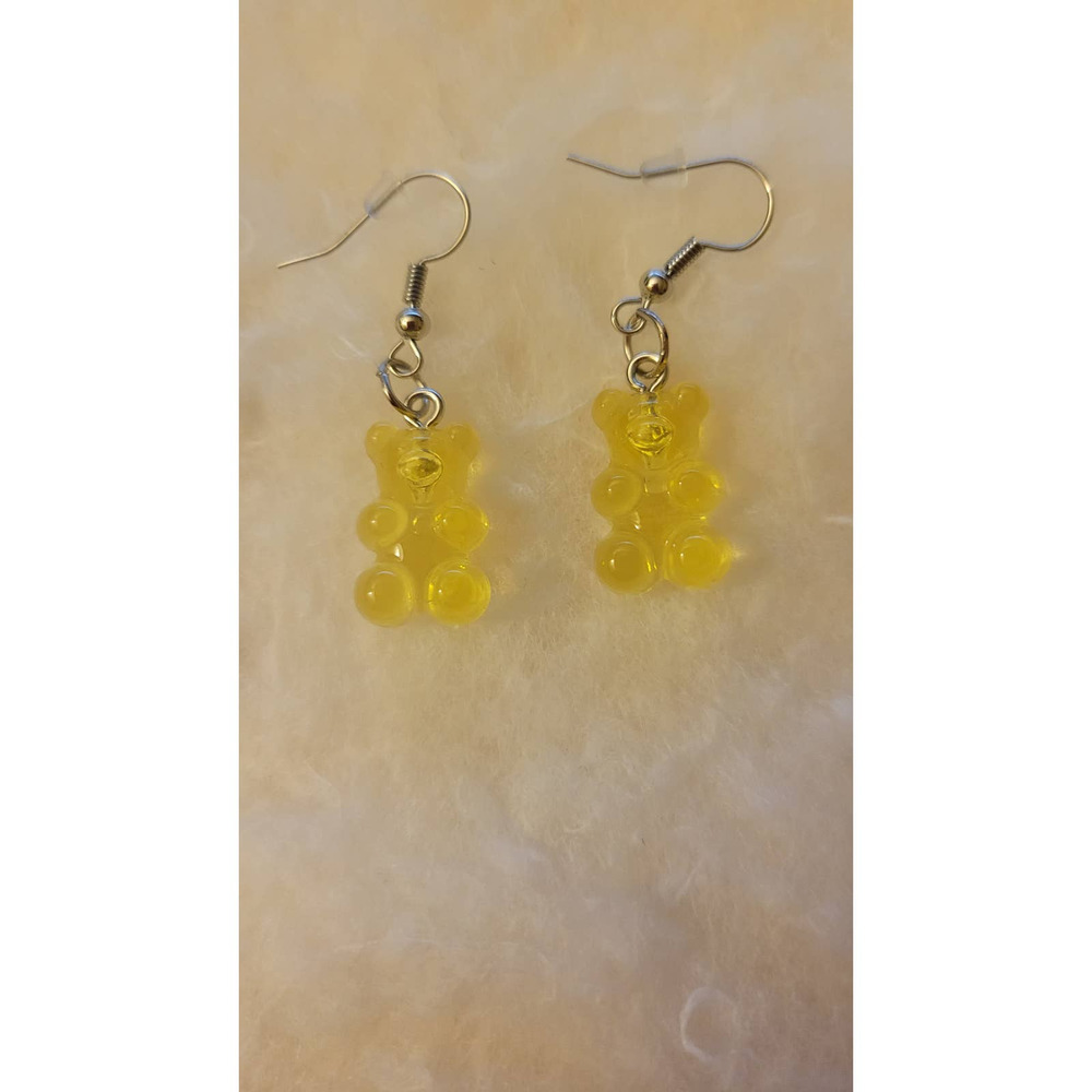 Yellow Gummy Bear Earrings